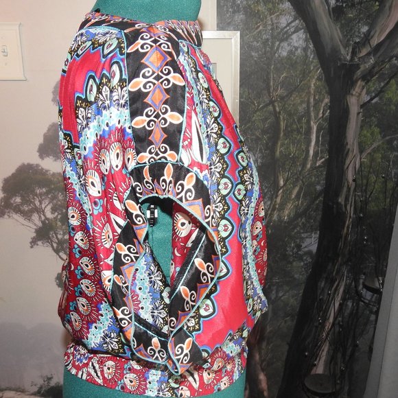 Rampage Satin scarf Top  M - Picture 2 of 4